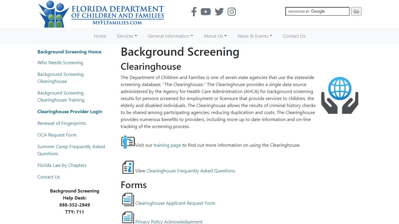 Background Screening - Florida Department of Children and Families